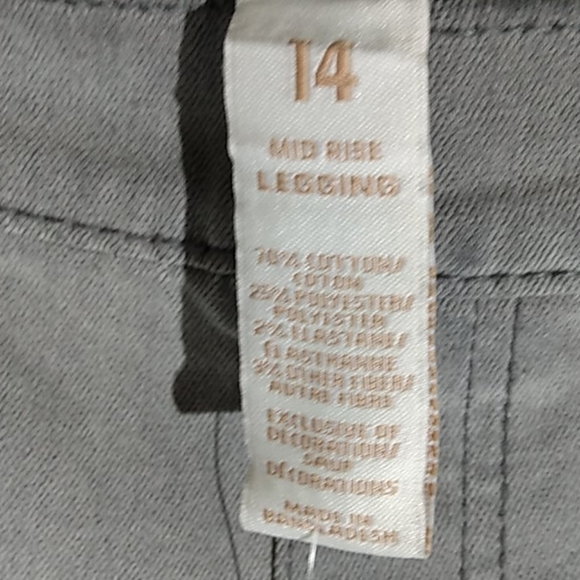 JUSTICE NWT MID RISE JEAN LEGGINGS SIZE 14 GIRLS - Picture 9 of 10
